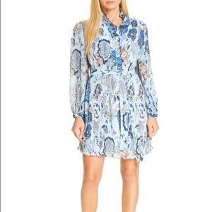 Tory Burch Floral Ruffle Mini Dress
